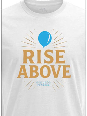 Rise Above shirt — Elevate Fitness Overland Park collection