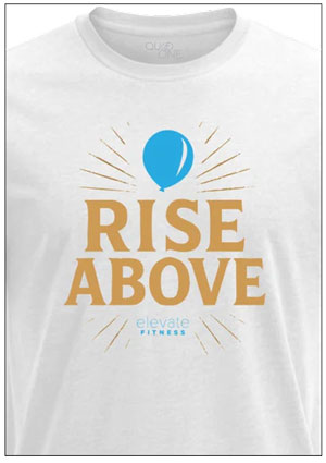 Rise Above shirt — Elevate Fitness Overland Park collection